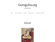 Tablet Screenshot of guruguha.org
